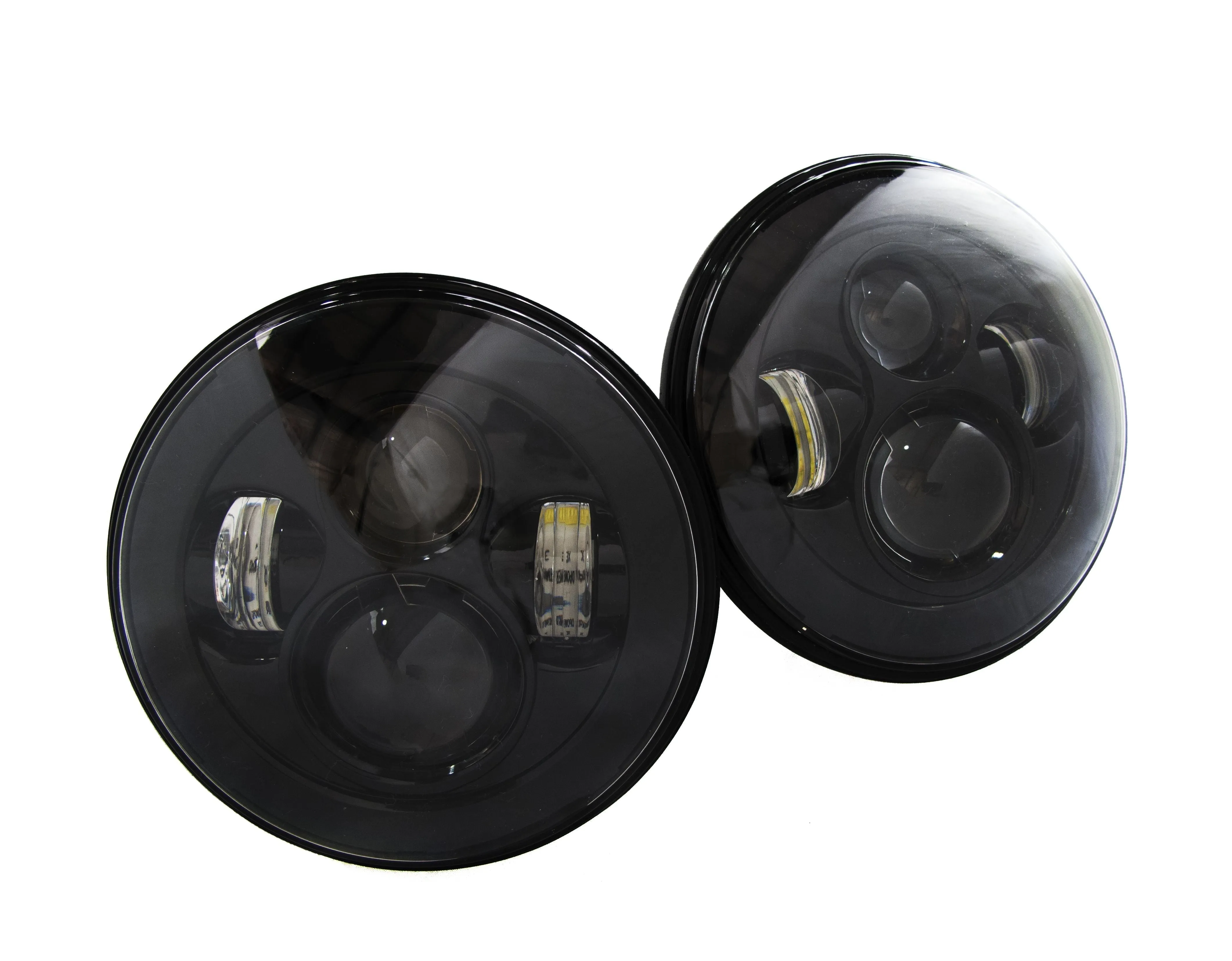 Race Sport RS Headlights Land Rover Range Rover (1995) [7in LED Projector Conversion Kit 4x10W ] Plug-&-Play H4 H/L - Black