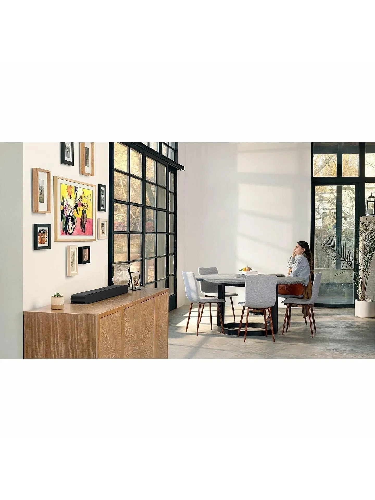 SAMSUNG HW-S50B/ZA 3.0ch All-in-One Soundbar w/Dolby 5.1, DTS Virtual:X, Q Symphony, Built in Center Speaker, Adaptive Sound Lite, Bluetooth Multi Connection, 2022 Black