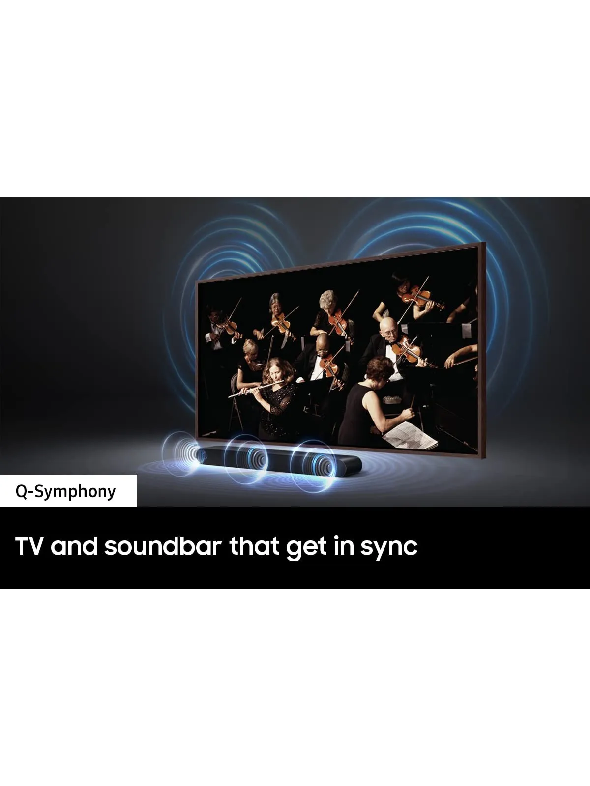 SAMSUNG HW-S50B/ZA 3.0ch All-in-One Soundbar w/Dolby 5.1, DTS Virtual:X, Q Symphony, Built in Center Speaker, Adaptive Sound Lite, Bluetooth Multi Connection, 2022 Black