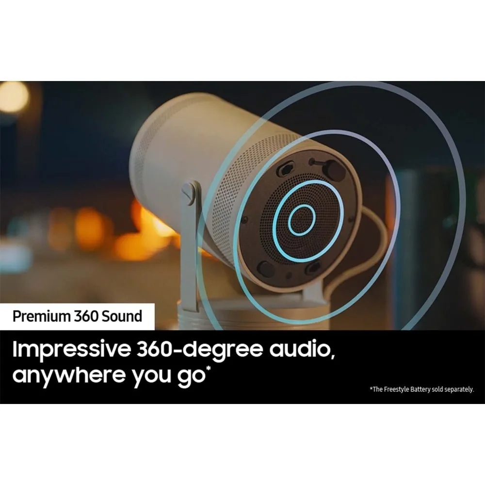 Samsung SPLFF3CLAXXXU 4K Smart Projector, White