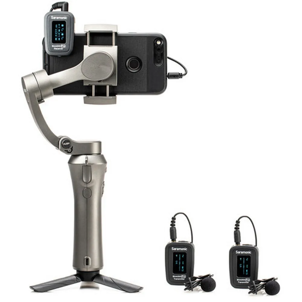 Saramonic Blink 500 Pro B2 2-Person Digital Camera-Mount Wireless Omni Lavalier Microphone System (2.4 GHz, Black)