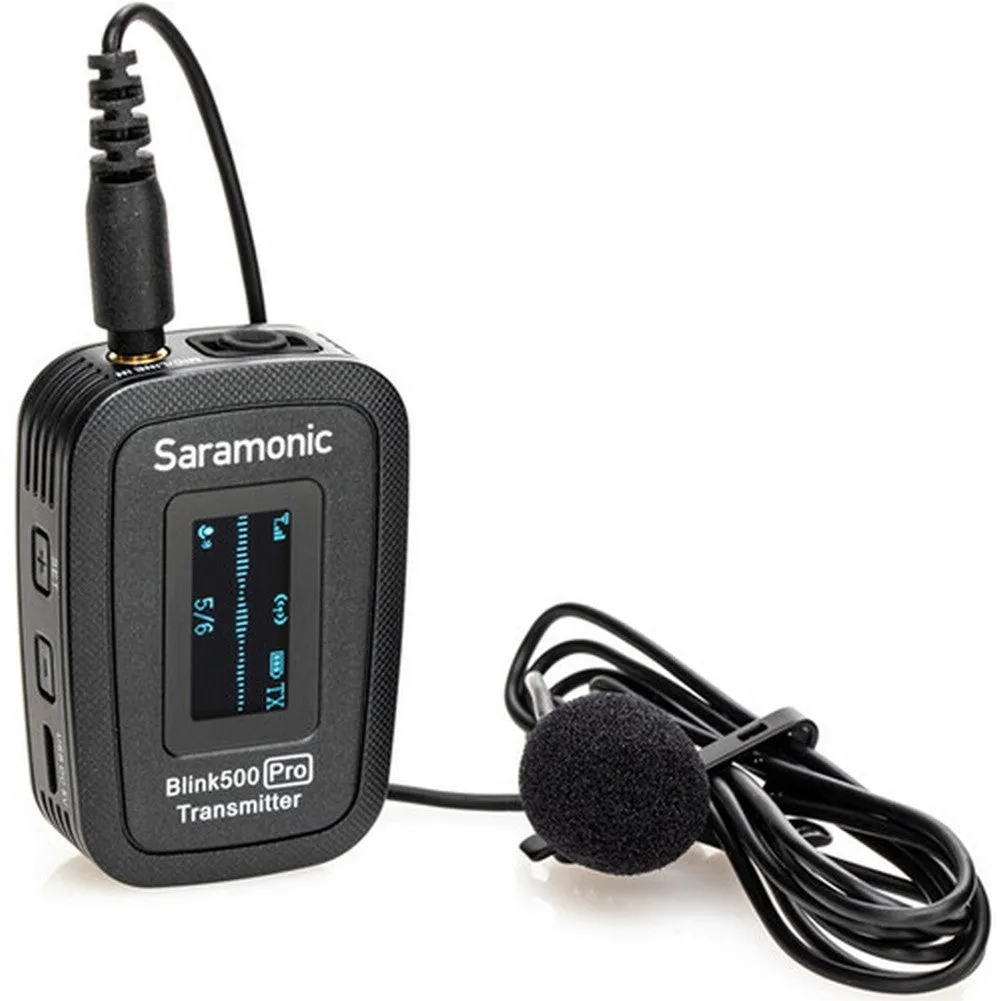 Saramonic Blink 500 Pro B2 2-Person Digital Camera-Mount Wireless Omni Lavalier Microphone System (2.4 GHz, Black)