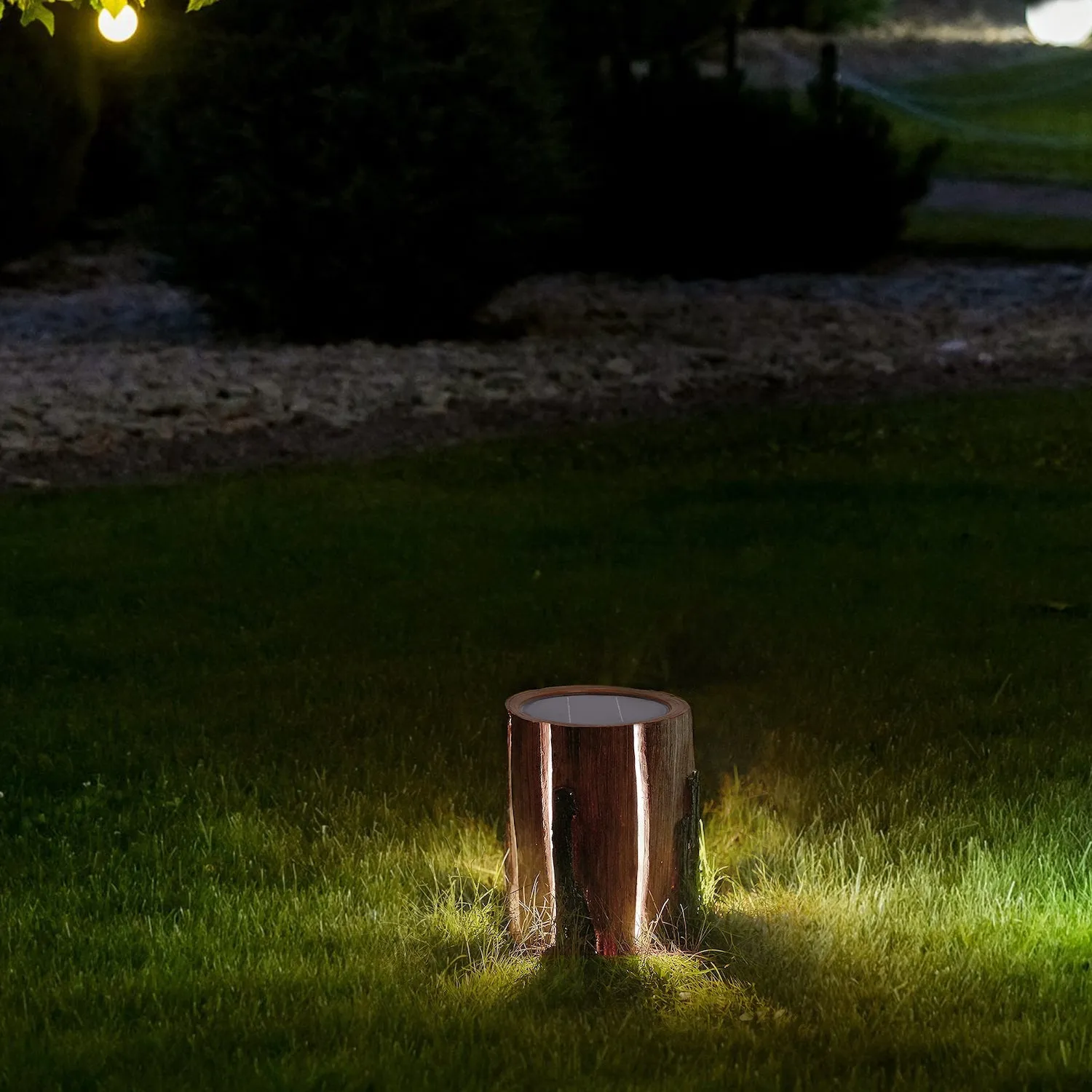 Solar Power illuminated Stub Outdoor Lights