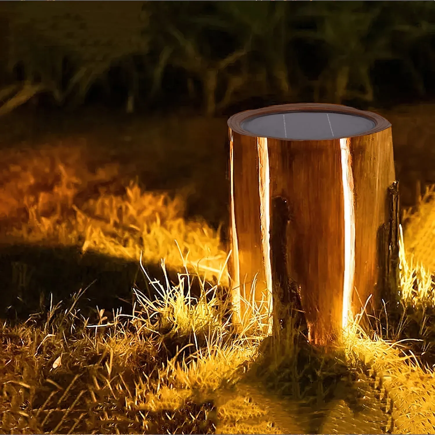 Solar Power illuminated Stub Outdoor Lights