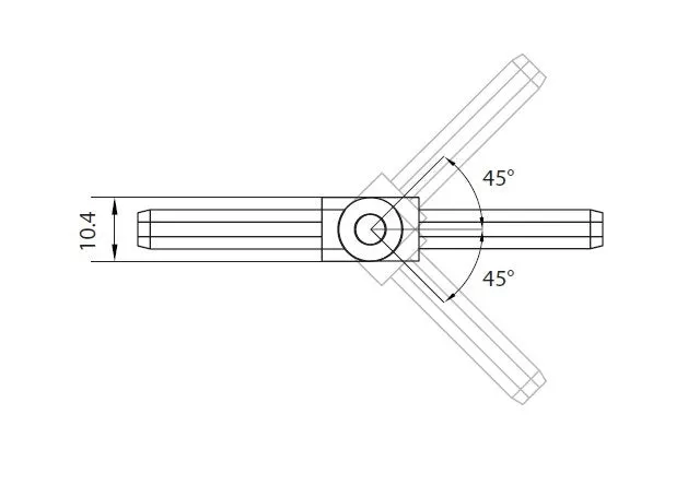 SOLO 50x10mm, VERTICAL JOINER