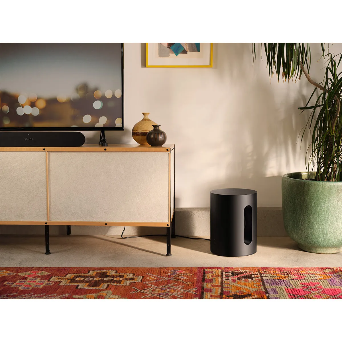 Sonos Entertainment Set with Ray Compact Soundbar (Black) and Sub Mini Wireless Subwoofer (Black)