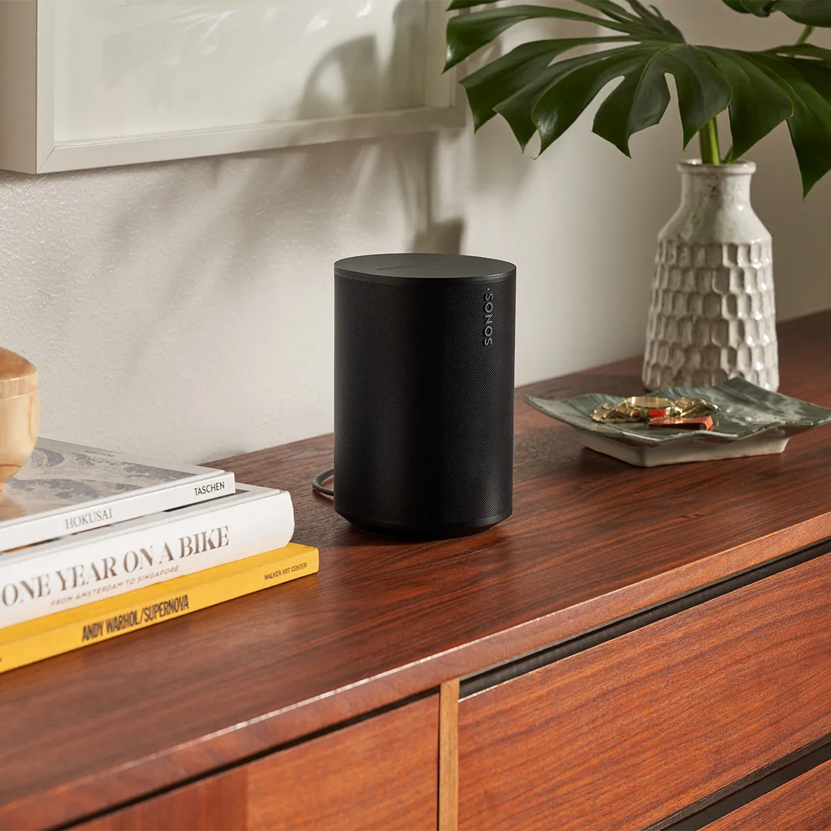 Sonos Era 100 Voice-Controlled Wireless Smart Speakers with Bluetooth, Trueplay Acoustic Tuning Technology, & Amazon Alexa Built-In - Pair (Black)