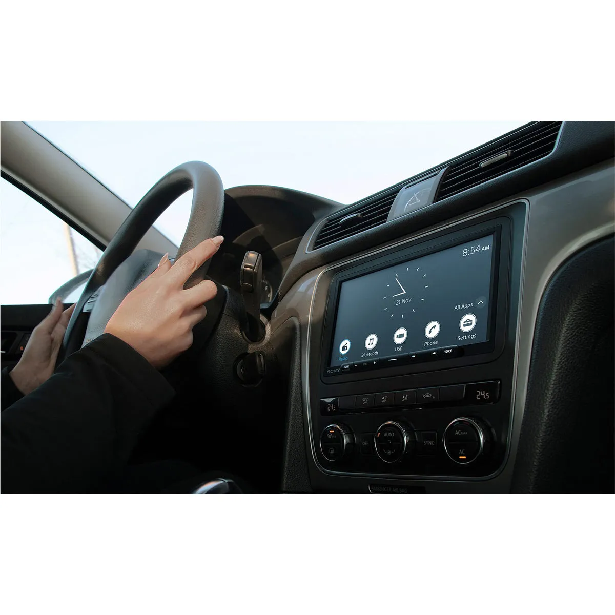 Sony Mobile XAV-AX4000 Digital Multimedia Receiver with Android Auto and Apple CarPlay