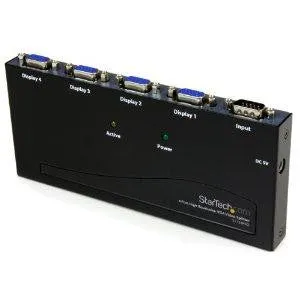 Startech Split A Single High Resolution Vga Video Signal To 4 Monitors Or Projectors - Vg