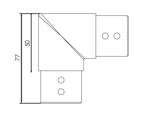 SUMMIT 38mm DIA 90º JOINER 316 STAINLESS STEEL