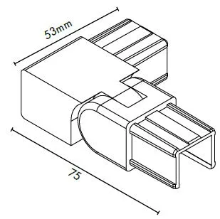 Summit Nanorail 25x21mm 90-degree vertical adj – Left