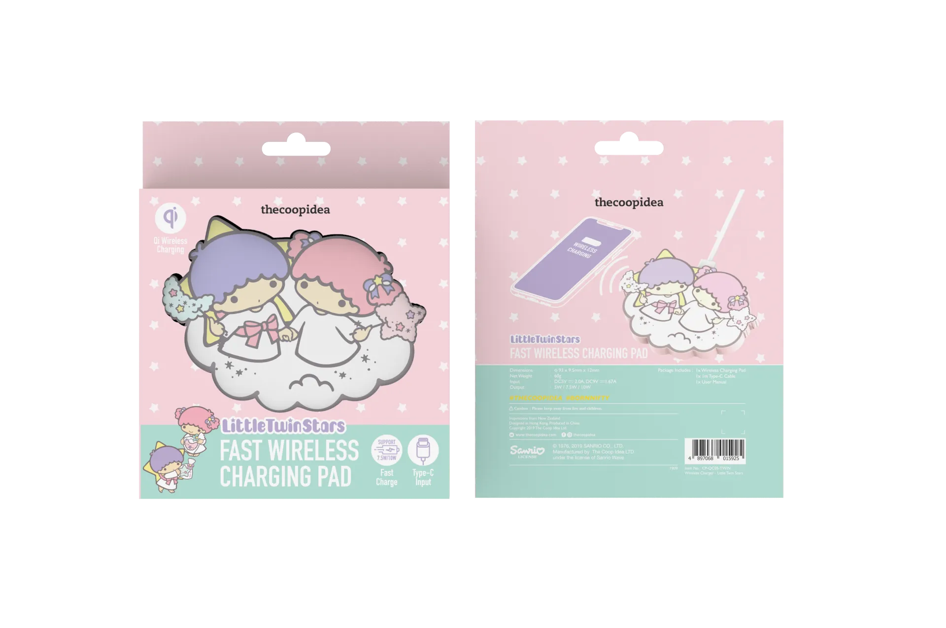 thecoopidea x Sanrio Hello Kitty My Melody Little Twin Stars Wireless Charging Pad Limited Edition