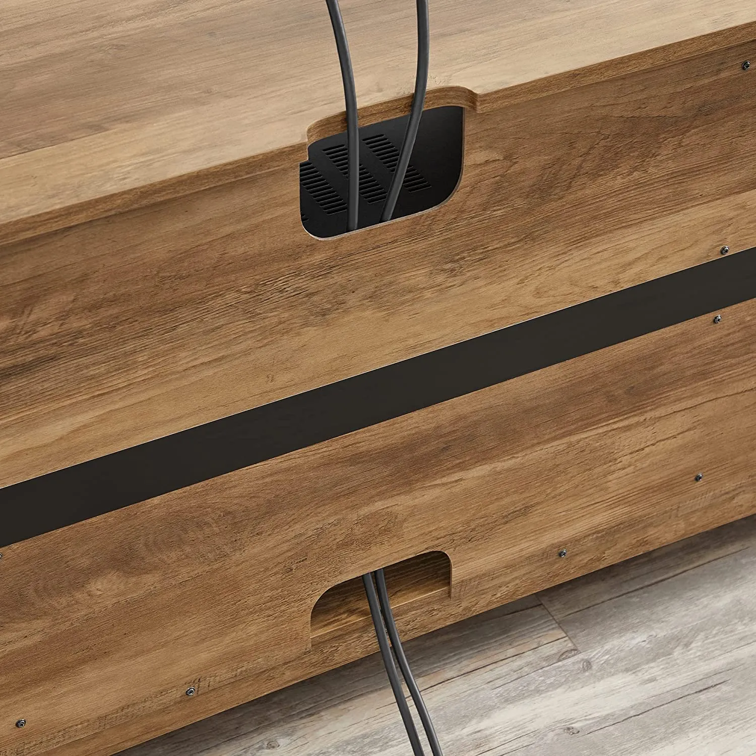 TV Cabinet for 65-Inch TV, TV Stand Entertainment Center, 3-Tier TV Table with Large Storage