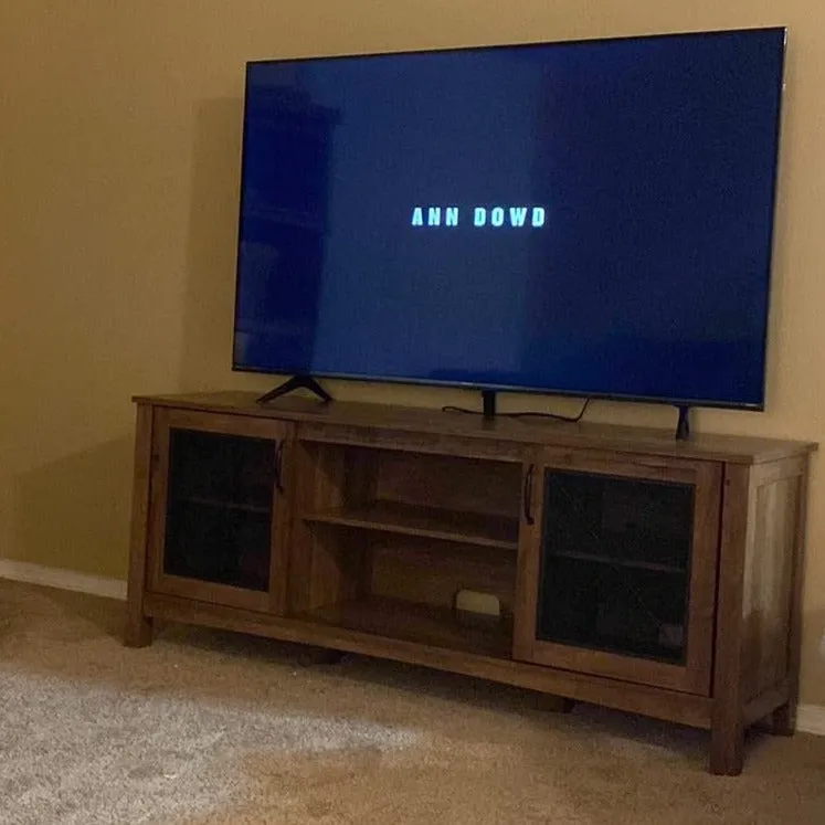TV Cabinet for 65-Inch TV, TV Stand Entertainment Center, 3-Tier TV Table with Large Storage