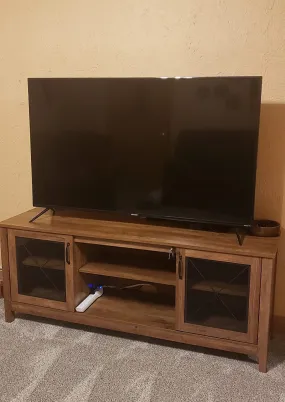 TV Cabinet for 65-Inch TV, TV Stand Entertainment Center, 3-Tier TV Table with Large Storage