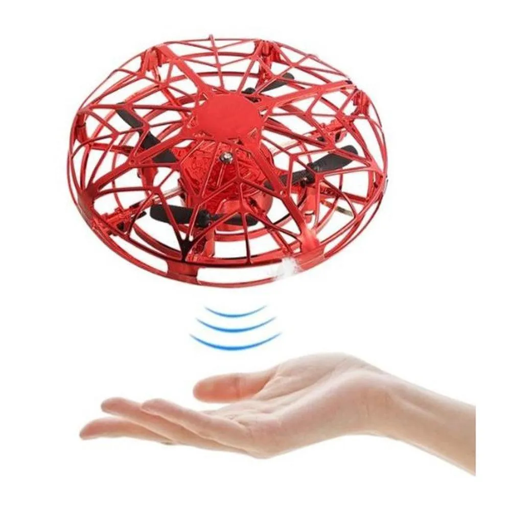 UFO Drone Flying Spinner Hand Operated Sensor Mini Drone Toy for Boys Girls
