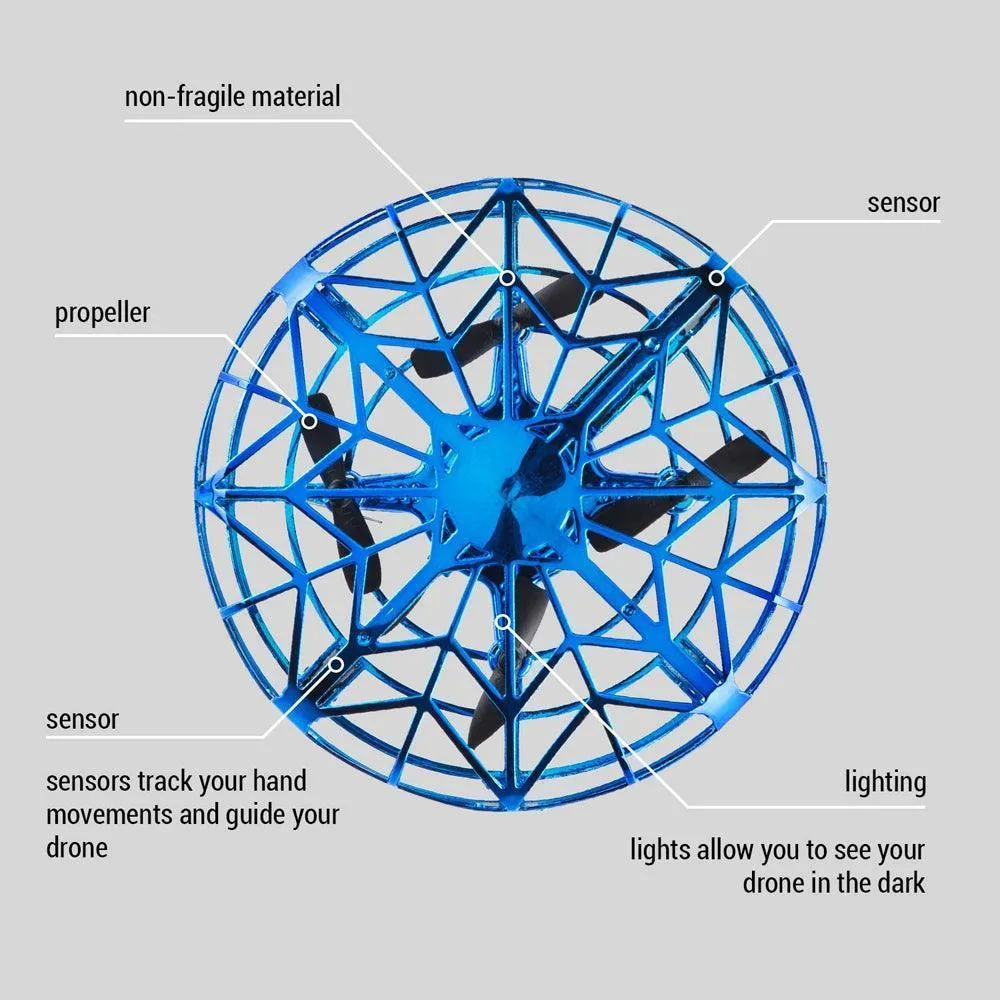 UFO Drone Flying Spinner Hand Operated Sensor Mini Drone Toy for Boys Girls