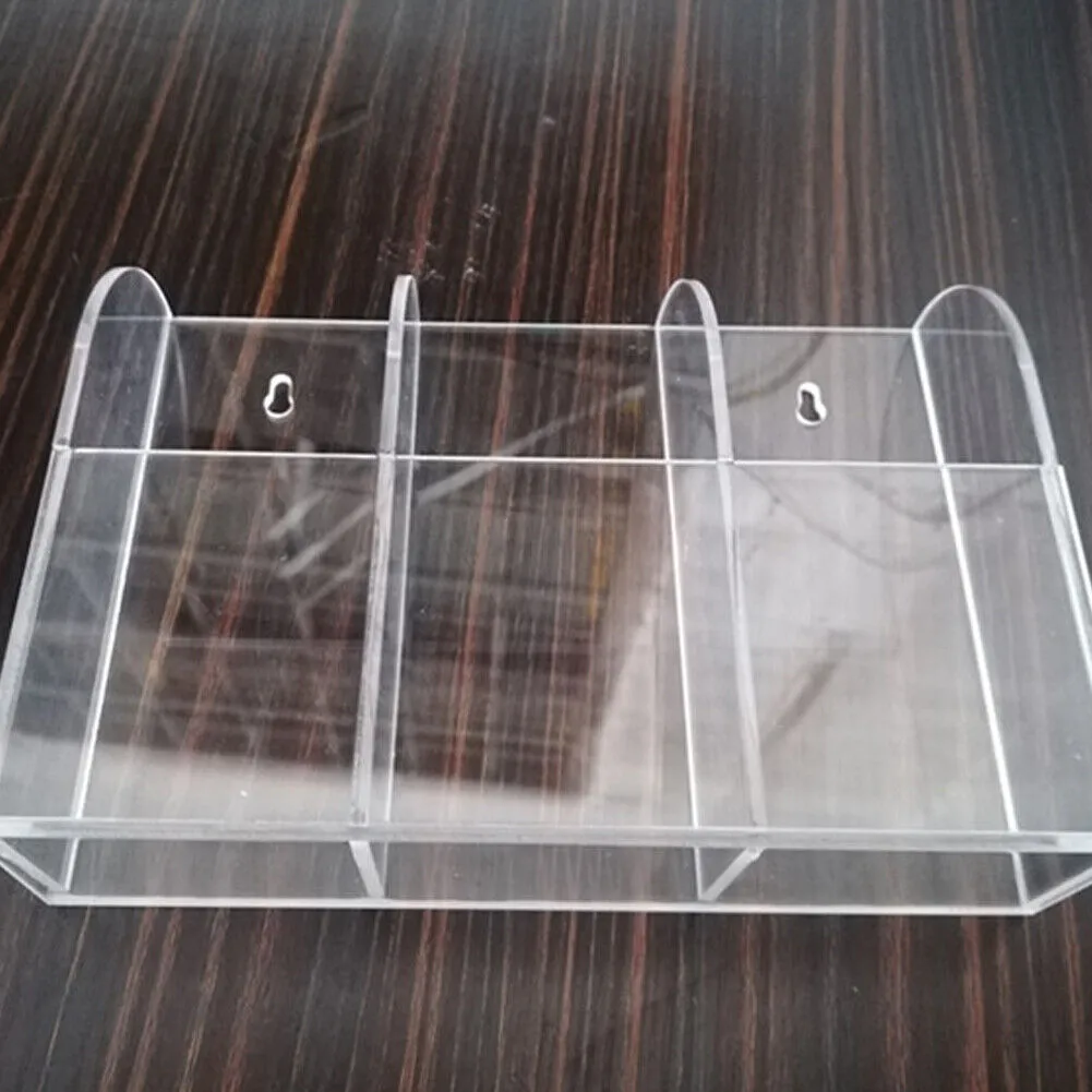US 1-2 Pc TV Air Conditioner Remote Control Holder Acrylic Wall Mount Organizer