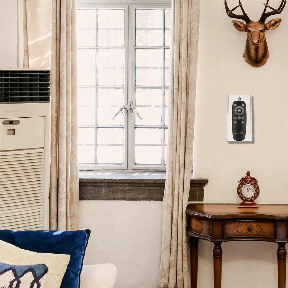 US 1-2 Pc TV Air Conditioner Remote Control Holder Acrylic Wall Mount Organizer