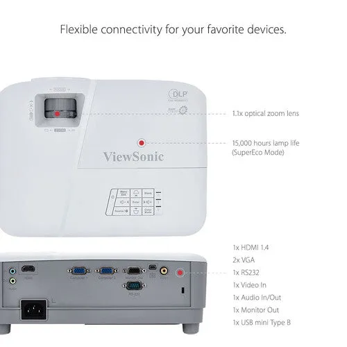 ViewSonic PA503X 3600-Lumen XGA DLP Projector