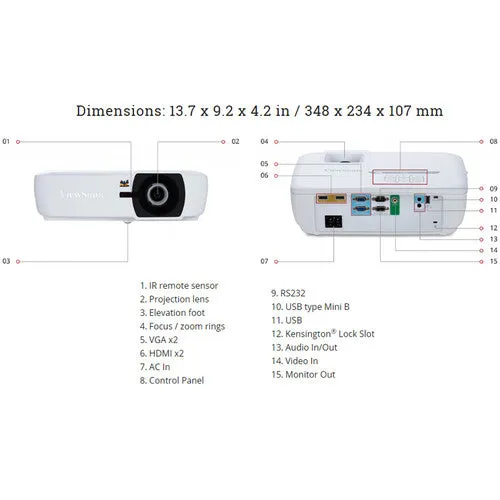 ViewSonic PA505W 3500-Lumen WXGA DLP Projector