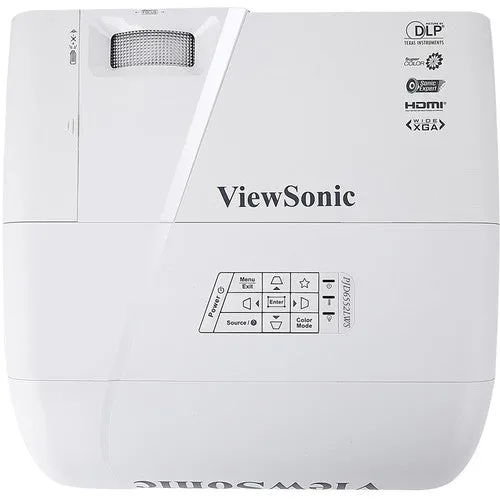 ViewSonic PJD6552LWS 3200L LightStream WXGA Networkable Short-Throw Projector (White)