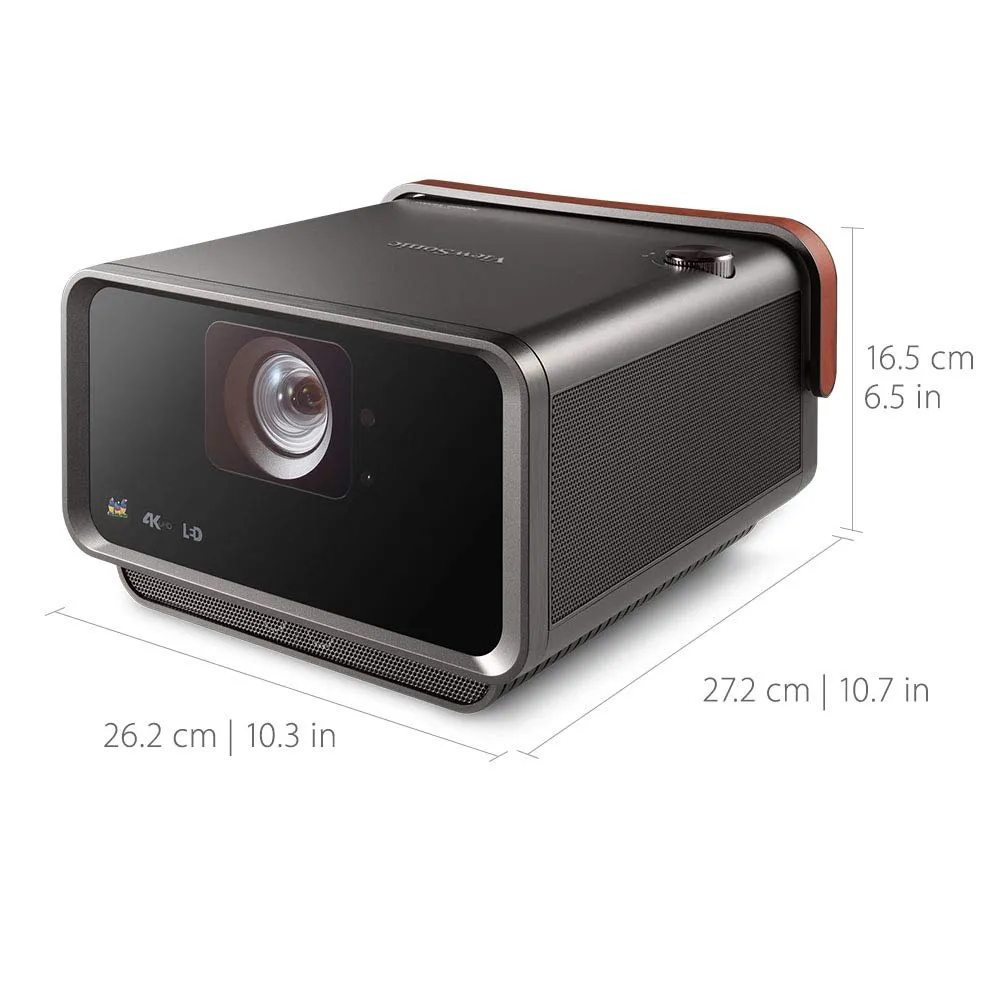 Viewsonic X10-4K UHD Short Throw Smart LED Projector with Dual Harman Kardon Speakers - Metallic Charcoal