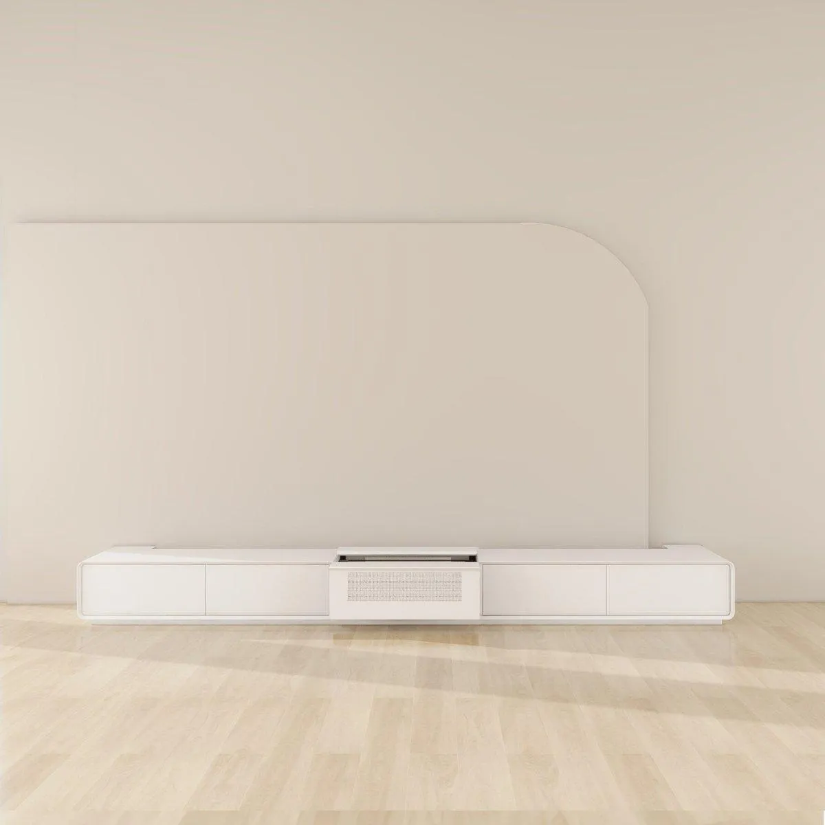 VIVIDSTORM Bundle-Projector&Screen&Motorised Laser TV Cabinet Copenhagen