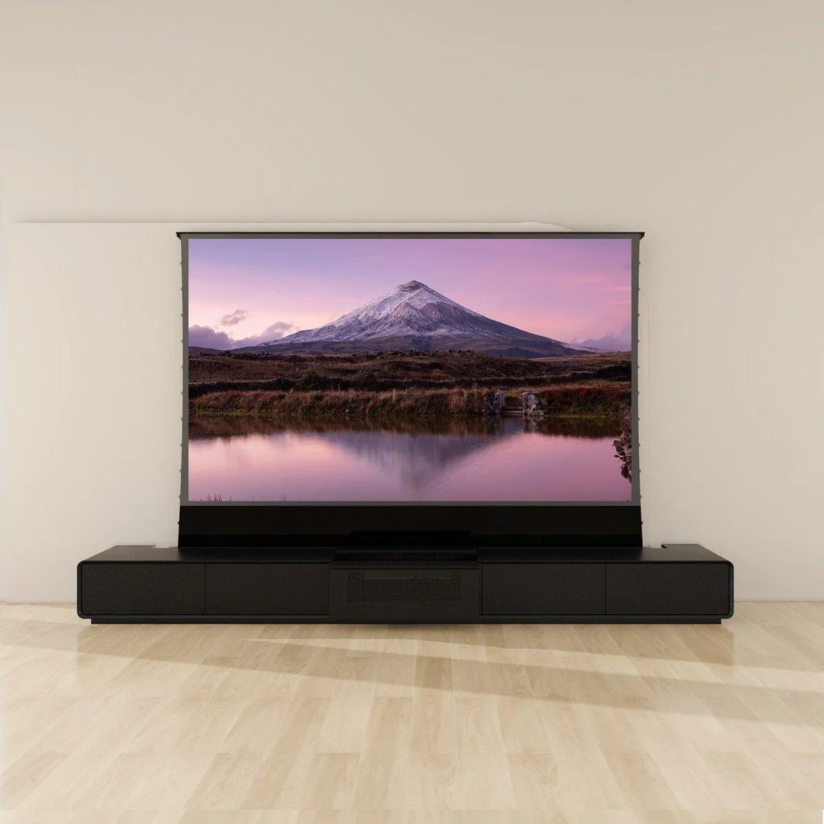 VIVIDSTORM Bundle-Projector&Screen&Motorised Laser TV Cabinet Copenhagen