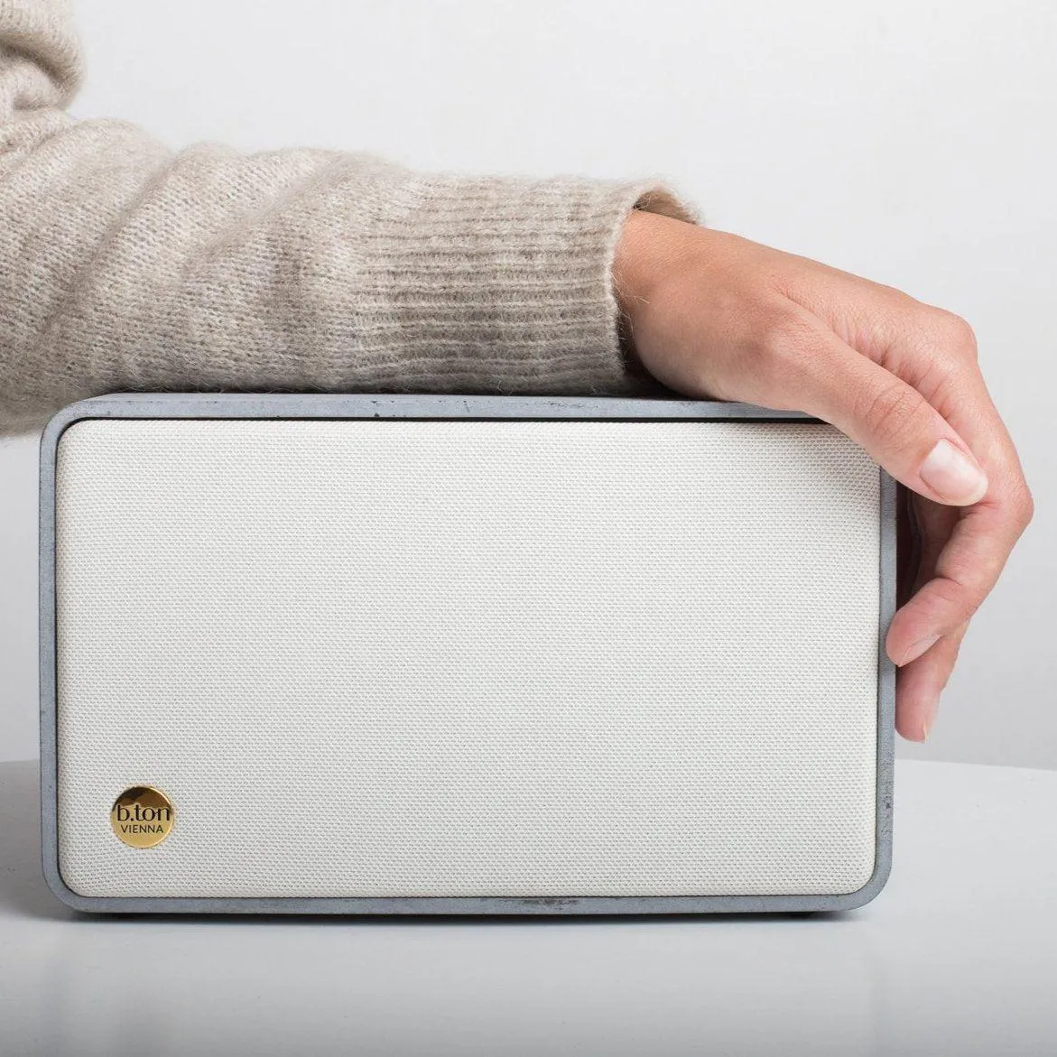White Concrete Bluetooth Speaker
