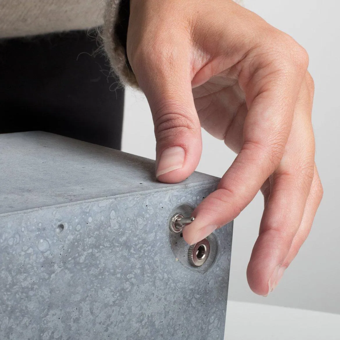 White Concrete Bluetooth Speaker
