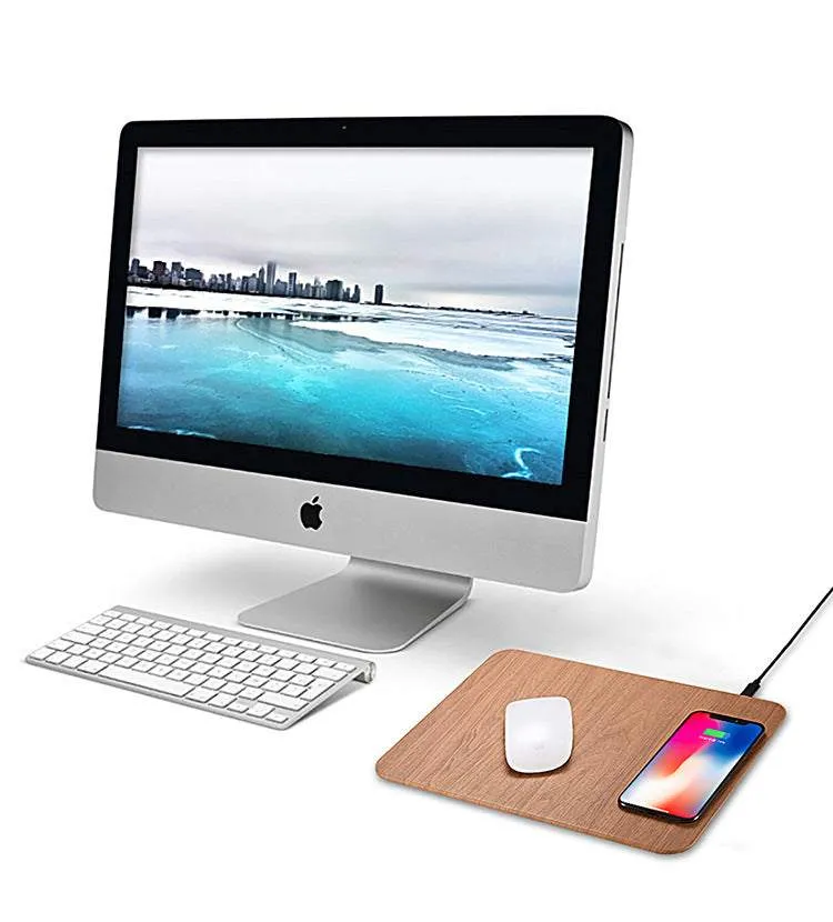 Wood Charger Plates| 5W Power |ABS PU Leather Power Charger US ST chip