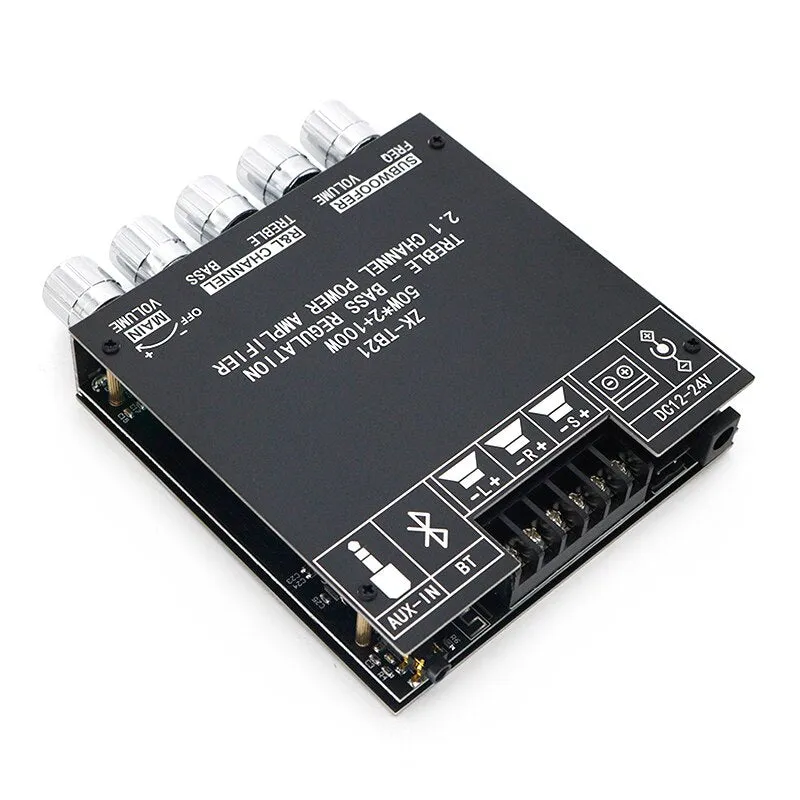 ZK-TB21 High Power 2.1 Channel Bluetooth Digital Amplifier Board 50WX2 100W