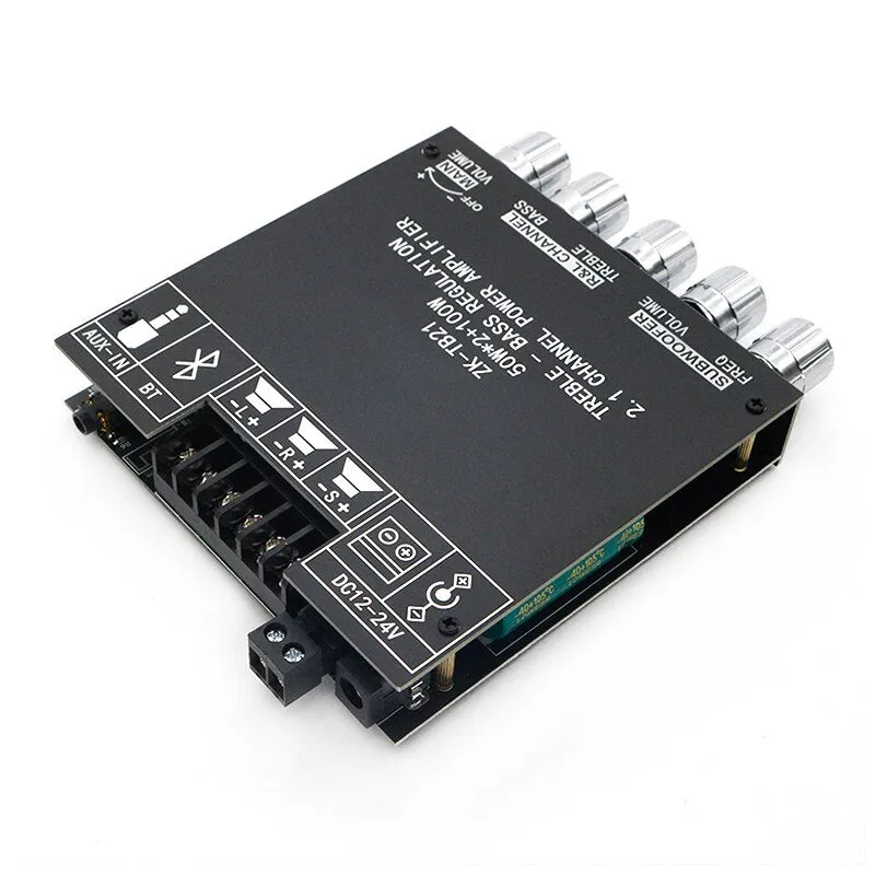 ZK-TB21 High Power 2.1 Channel Bluetooth Digital Amplifier Board 50WX2 100W