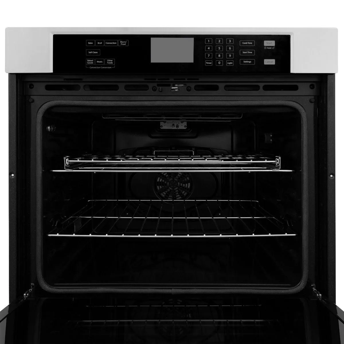 ZLINE 5-Piece Appliance Package - 48-Inch Rangetop, Refrigerator with Water Dispenser, 30-Inch Electric Double Wall Oven, 3-Rack Dishwasher, and Convertible Wall Mount Hood in Stainless Steel (5KPRW-RTRH48-AWDDWV)
